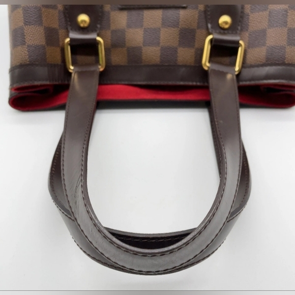 SALE! Authentic Louis Vuitton Damier Ebene Hampstead PM Tote Bag W DB/Paper Bag - Picture 5 of 16